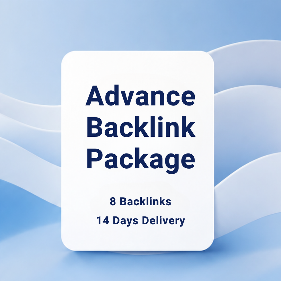 Advance Backlink Package